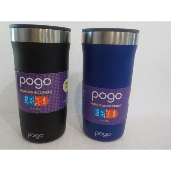 Pogo Other 2x Pogo Stainless Steel Tumbler Vacuum Insulated 2 Oz Cup 2 Hrs Cold 4 Hrs Hot